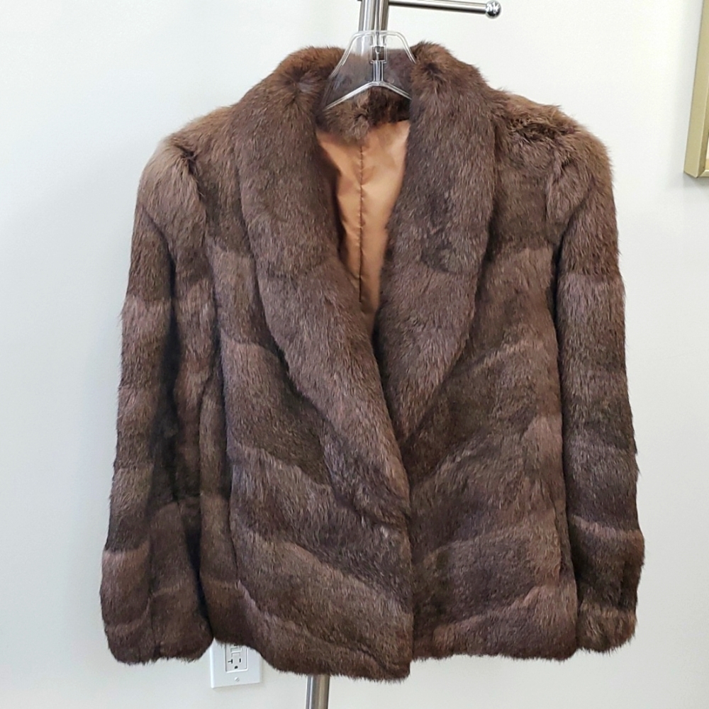 Vintage Brown Fur Coat